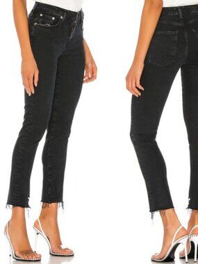 Agolde Toni Mid Rise Straight Jeans In Feral